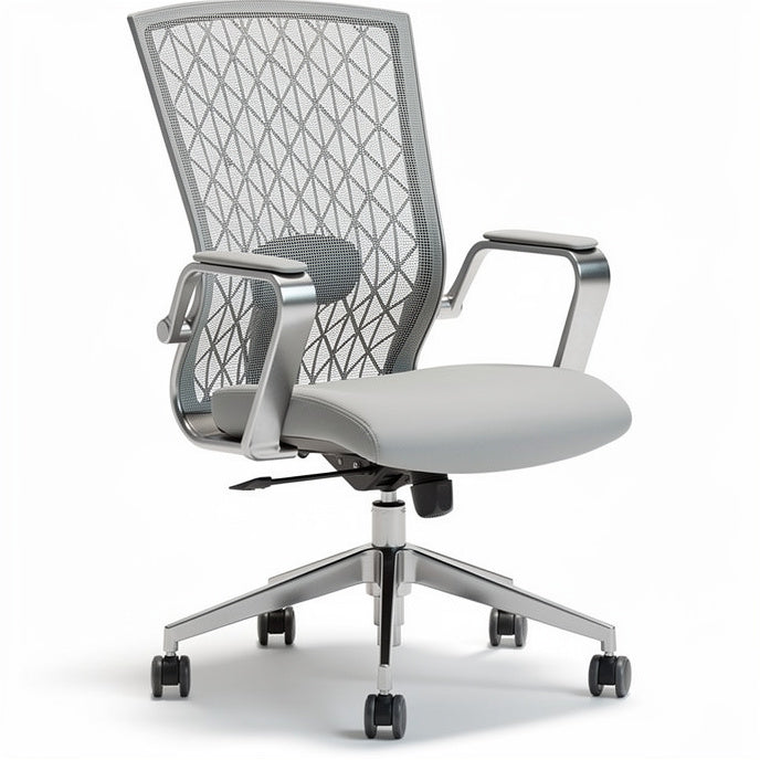 **Ergonomische bureaustoel met mesh rugleuning en verstelbare zitting**